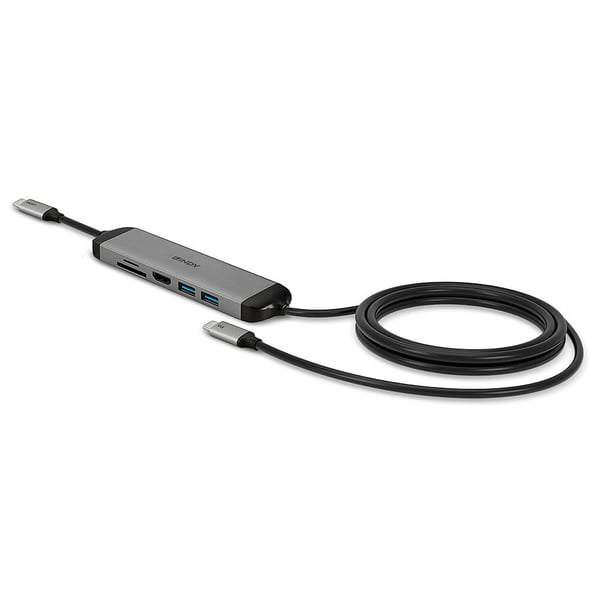 Lindy USB 3.2 Type C Laptop Micro Dock med 1,4 m USB PD-ladekabel