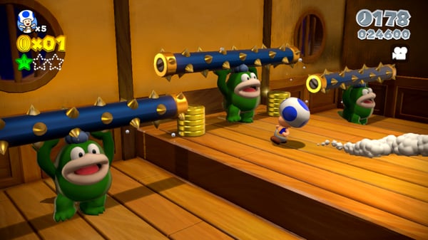Nintendo Super Mario 3D World Standard Tysk, Engelsk, Spansk, Fransk, Italiensk, Hollandsk, Portugisisk, Russisk Wii U