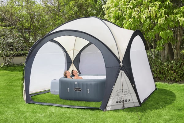 Bestway 60305 havetelt 3,9 x 3,9 m Sort, Grå Stof