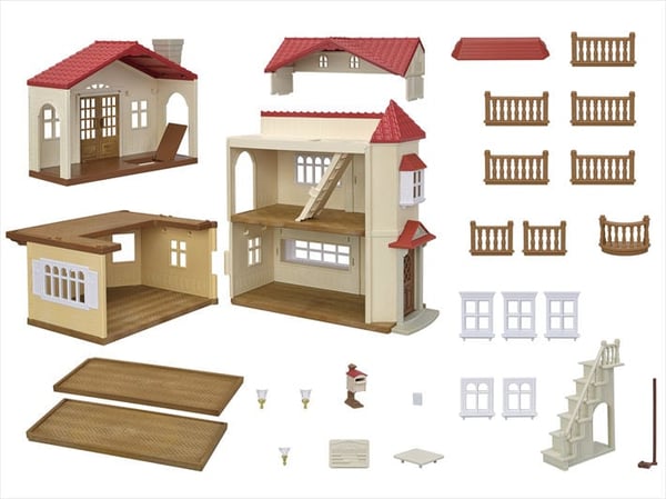 Sylvanian Families Byhus med Lys - med det hemmelige loftsrum