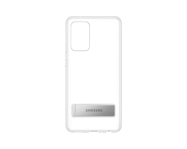 Samsung Clear Standing Cover \"EF-JA725\" Galaxy A72 -puhelimelle, Läpinäkyvä