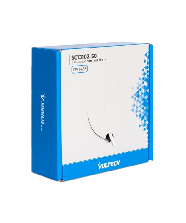 Vultech SC13102-50 nätverkskablar Vit 50 m Cat5e F/UTP (FTP) Rund