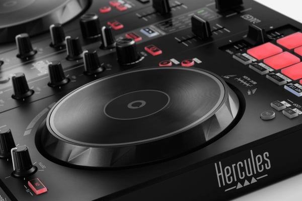 Hercules INPULSE 300 MK2 Scratch-enhet för vinyl Svart, Röd