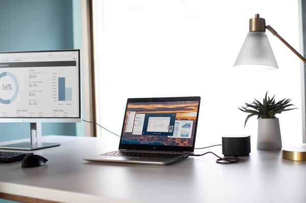 HP USB-mus med fingeravtrycksläsare