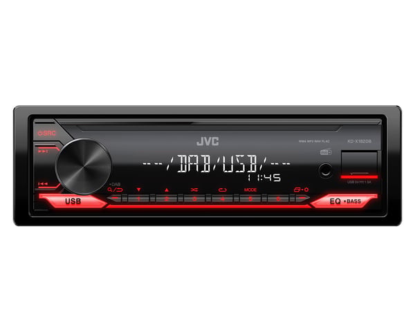 JVC KD-X182DB bil media receiver Sort 200 W Bluetooth JVC KD-X182DB bil media receiver Sort 200 W Bluetooth