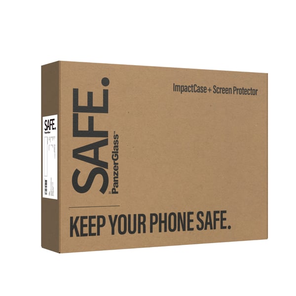 PanzerGlass SAFE. by ® 2-i-1 Pakke iPhone 15 | Bulk