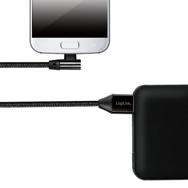 LogiLink CU0142 USB-kablar USB 2.0 0,3 m USB A Micro-USB B 0,48 Gbit/s Svart