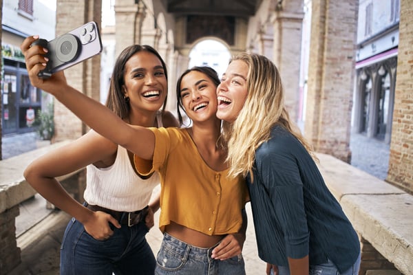 Cellularline 8018080469237 selfiekeppi Älypuhelin Musta