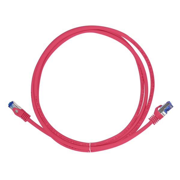LogiLink C6A024S - Patchkabel Ultraflex Cat.7-Rohkabel S/FTP röd 0.5 m - Nätverk - CAT 7-kabel/RJ45