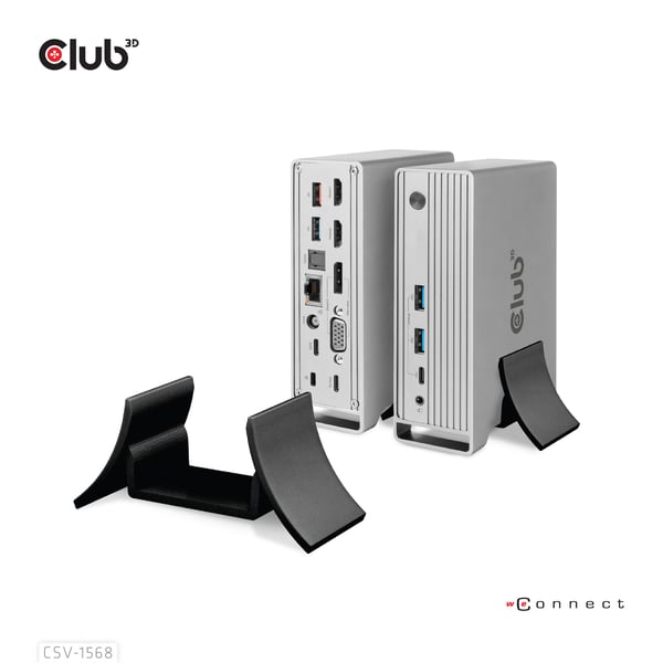 CLUB3D CSV-1568 dockingstation Docking USB 3.2 Gen 2 (3.1 Gen 2) Type-C Metallic