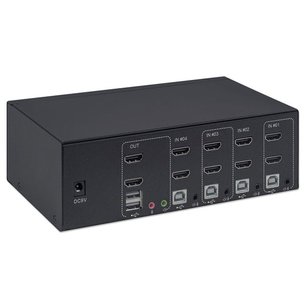 Manhattan 153539 KVM-switchar Svart