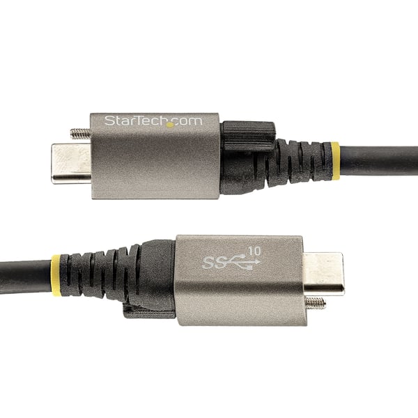 StarTech.com USB31CCTLKV1M USB-kaapeli USB 3.2 Gen 2 (3.1 Gen 2) 1 m USB C 10 Gbit/s 100 W Musta, Harmaa