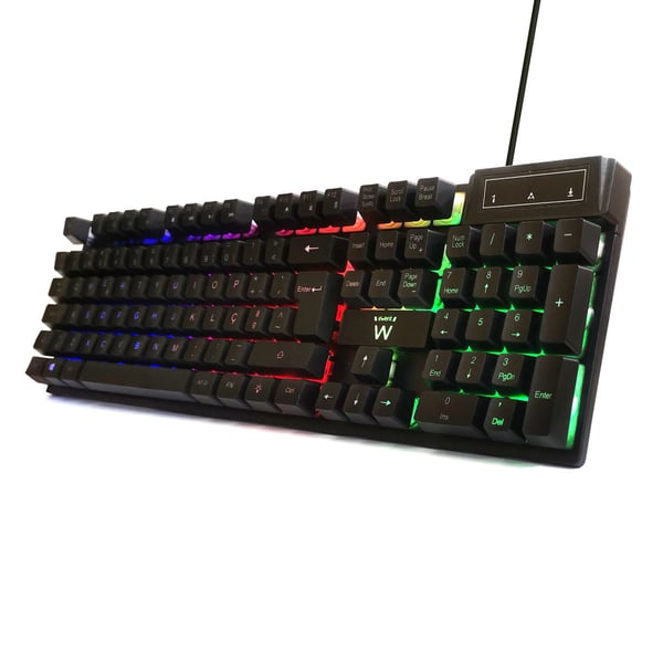 Ewent PL3319 tastatur Spil USB QWERTY Portugisisk Sort