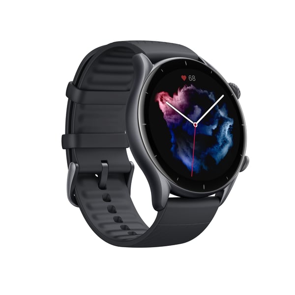 Amazfit GTR 3 Pro 3,68 cm (1.45") AMOLED 46 mm Digitaalinen 480 x 480 pikseliä Kosketusnäyttö Musta Wi-Fi GPS (satelliitti)