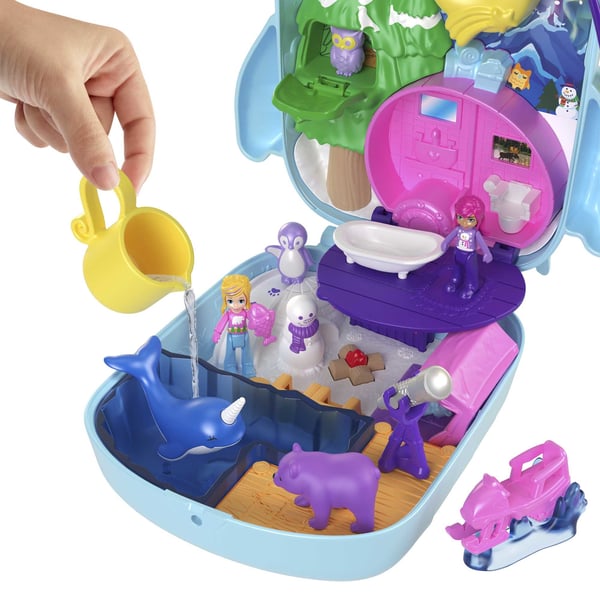 Polly Pocket PAJAMA PARTY SNOWY SLEEPOVER OWL COMPACT