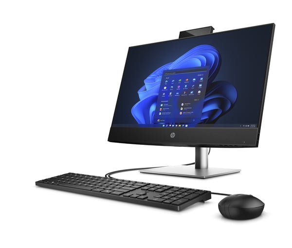 HP ProOne 440 G9 Intel® Core™ i3 i3-13100T 60,5 cm (23.8") 1920 x 1080 pixlar Allt-i-ett-dator 16 GB DDR4-SDRAM 512 GB SSD Windows 11 Pro Wi-Fi 6E (802.11ax) Svart, Silver