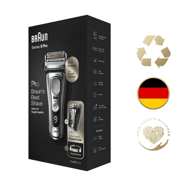 Braun Series 9 Pro 81744531 rakapparater för män Folierakapparat Trimmer Silver