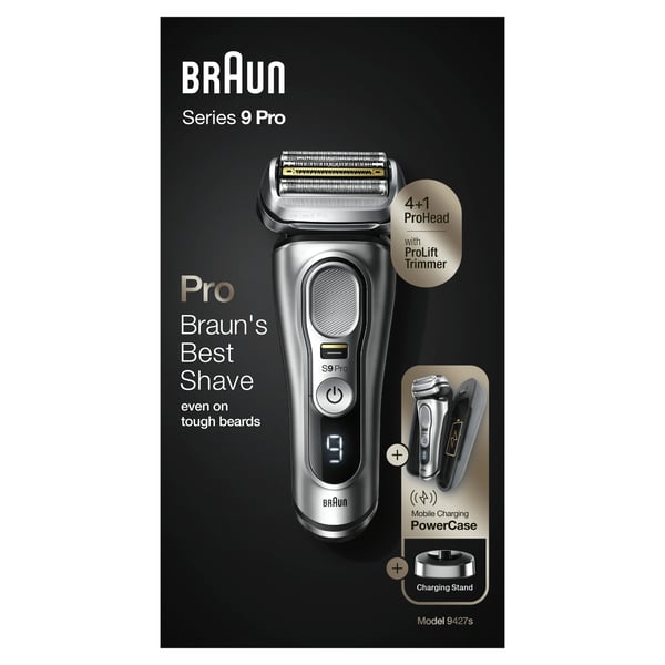 Braun Series 9 Pro 81744531 rakapparater för män Folierakapparat Trimmer Silver
