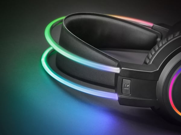 Mars Gaming MHRGB kuulokkeet ja kuulokemikrofoni Langallinen Pääpanta Pelaaminen USB A-tyyppi Musta
