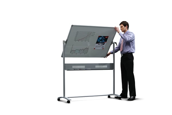Nobo Impression Pro emaljeret magnetisk mobilt whiteboard 1500 x 1200 mm