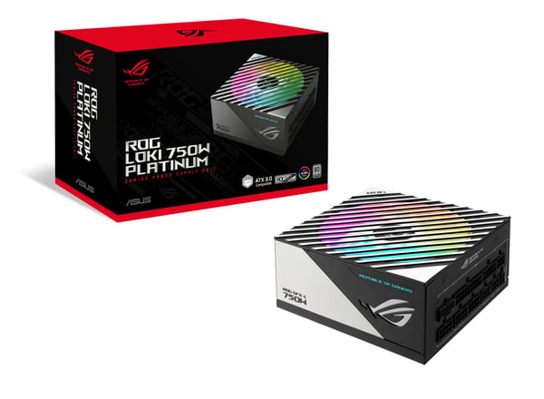 ASUS ROG Loki SFX-L 750W Platinum strömförsörjningsenheter 20+4 pin ATX Svart, Silver