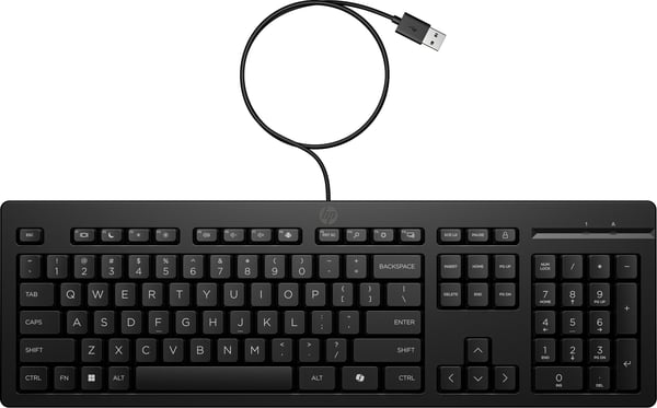 HP 125 Wired Keyboard (Bulk) tastatur Kontor USB Sort