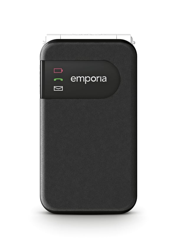 Emporia SIMPLICITYglam.4G 7,11 cm (2.8") 106 g Sort Senior telefon