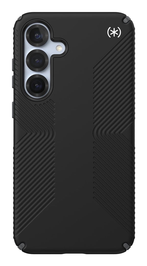 Speck Presidio2 Grip Magnet - Etui til Samsung Galaxy S25+ / 24+ MagSafe (Sort/Skifergrå/Hvid)
