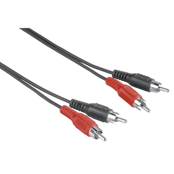Hama 00205086 audiokaapeli 2,5 m 2 x RCA Musta