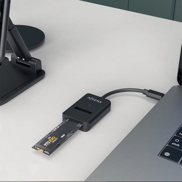 AISENS ASUC-M2D011-BK Hölje för lagringsenheter SSD-inkapsling Svart M.2