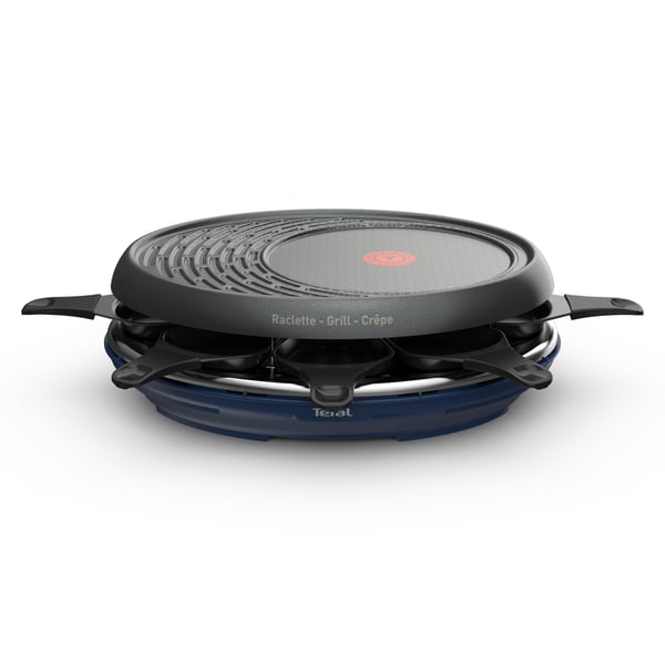 Tefal RE3104 raclette grill 8 person(er) 1050 W Sort, Blå