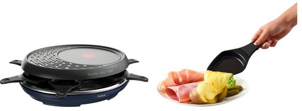 Tefal RE3104 raclette grill 8 person(er) 1050 W Sort, Blå