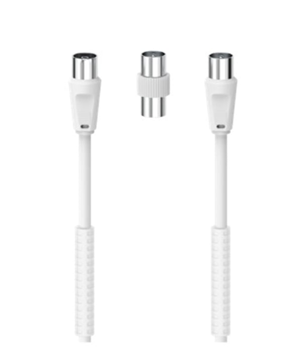 Hama 7205307 koaxial kabel 5 m Hvid