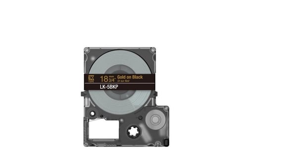 Epson LK-5BKP Svart, Guld