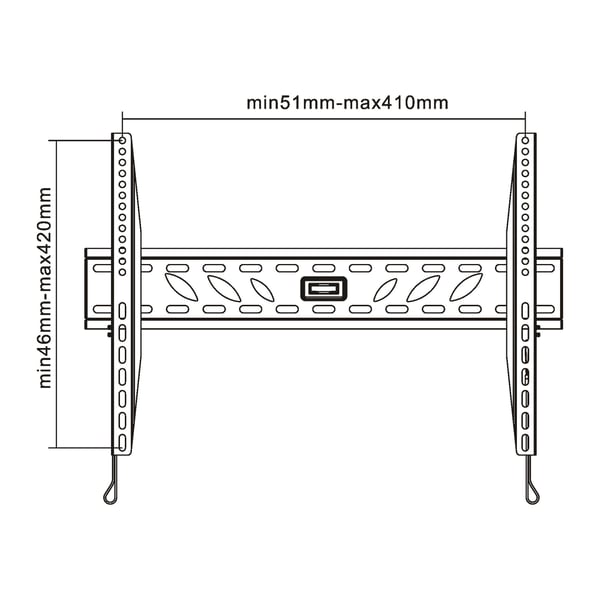 InLine 23119B tv-beslag 81,3 cm (32") Sort
