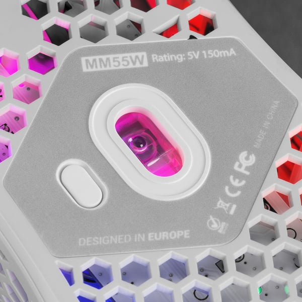 Mars Gaming MM55W mus Spil Højre hånd USB Type-A Optisk 12800 dpi