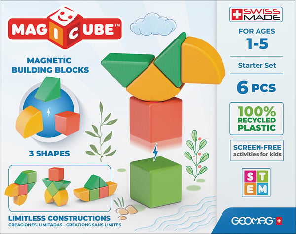 Geomag MagiCube 3 Shapes Recycled Starter Set