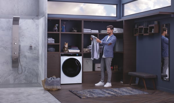 Haier HW150-BP14986EIT vaskemaskine Front-læsning 15 kg 1400 rpm Hvid