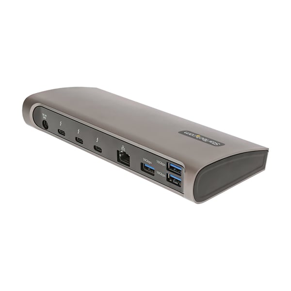 StarTech.com Thunderbolt 4 Dock, 96W Strömförsörjning, Enkel 8K/Dubbel Monitor 4K 60Hz, 3xTB4/USB4-port