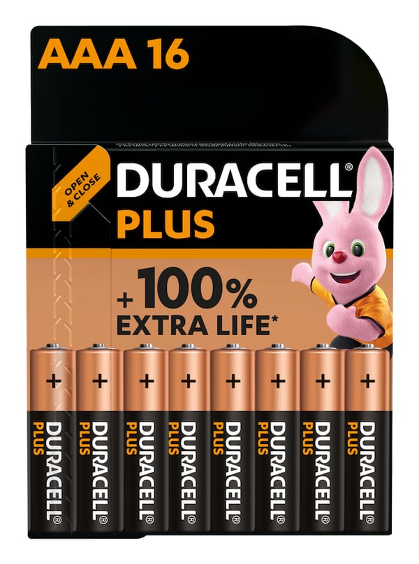 Duracell Plus AAA Engangsbatteri Alkaline Duracell Plus AAA Engangsbatteri Alkaline