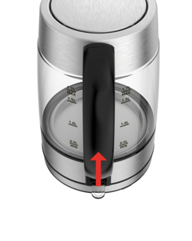 Tefal KI772D elkedel 1,7 L 2400 W Rustfrit stål, Transparent