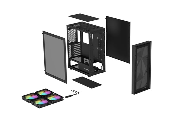 GENESIS Diaxid 605 ARGB Midi Tower Musta