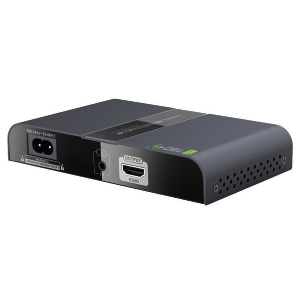 Techly IDATA EXTPL-380PR AV-signaalin jatkaja AV-vastaanotin Musta
