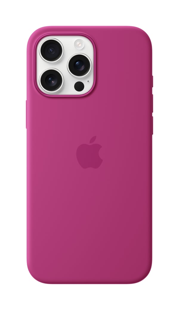 Apple iPhone 16 Pro Max:n MagSafe-silikonikuori - fuksia Apple iPhone 16 Pro Max:n MagSafe-silikonikuori - fuksia