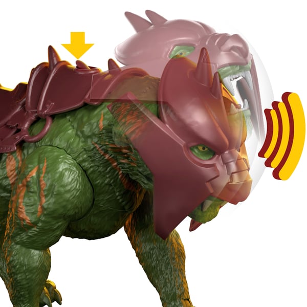 Masters of the Universe 2026-film, Battle Cat-væsenfigur med bide- og brølefunktion, 14 cm