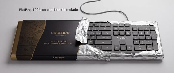 CoolBox COO-TEC01-U tastatur Hjemme/kontor USB QWERTY Spansk Sort