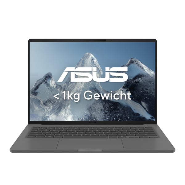 ASUS Zenbook A14 UX3407NA-QD140W Copilot+ PC Snapdragon X2E-88-100 Kannettava tietokone 35,6 cm (14") WUXGA 32 GB LPDDR5x-SDRAM 1 TB SSD Wi-Fi 7 (802.11be) Windows 11 Home Harmaa