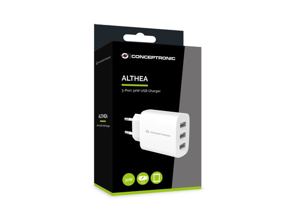 Conceptronic ALTHEA13W mobilladdare Universal Vit AC inomhus