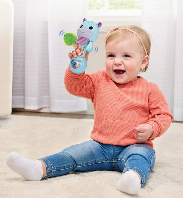 VTech Baby Dierenvriendjes Rammelaar - Nijlpaard blauw