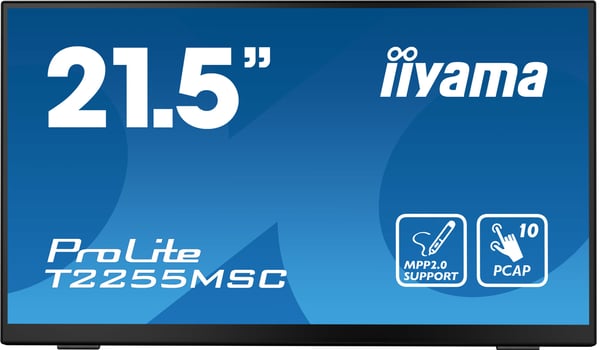 iiyama ProLite T2255MSC-B1 tietokoneen litteä näyttö 54,6 cm (21.5") 1920 x 1080 pikseliä Full HD LCD Kosketusnäyttö Musta
